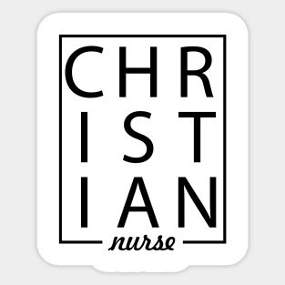 Christian Nurse Sticker